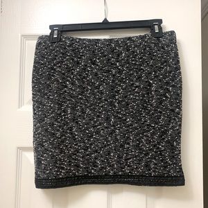 Textured mini skirt